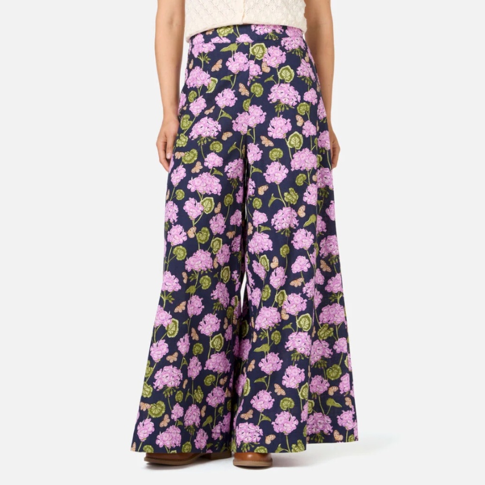 Dangerfield Geranium Floral Wide Leg Trousers